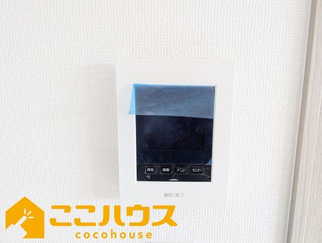 宜野湾市嘉数2丁目　新築戸建て　全8棟　E号棟のセキュリティ|録画機能付きTVインターホン
