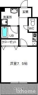 エルカーサ正雀Ⅰの間取り|駐車場があります