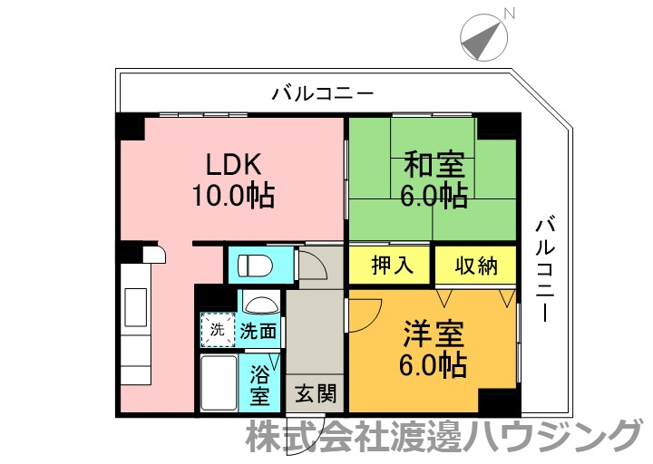 フロレアール都島の間取り