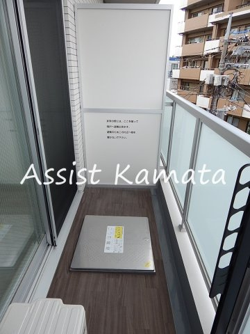 大田区北糀谷２丁目の賃貸マンションのバルコニー|写真は同タイプの別号室です
