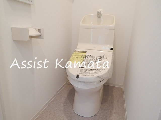 大田区北糀谷２丁目の賃貸マンションのトイレ|写真は同タイプの別号室です