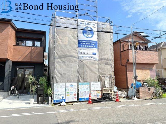 藤江駅徒歩6分　藤が丘6期　新築限定1棟の前面道路含む現地写真