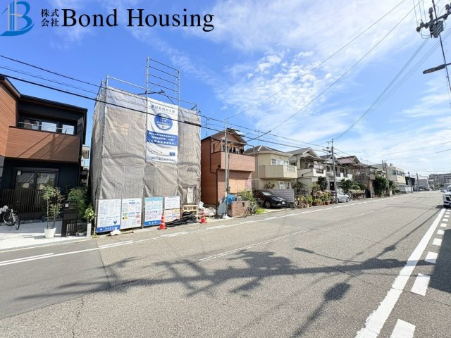 藤江駅徒歩6分　藤が丘6期　新築限定1棟の前面道路含む現地写真
