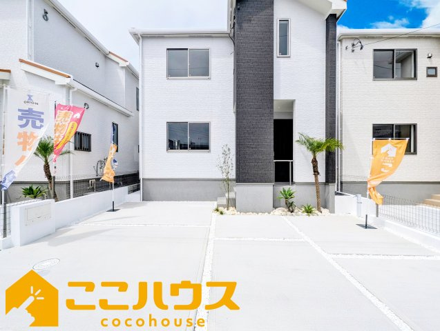 宜野湾市嘉数2丁目　新築戸建て　全8棟　G号棟の駐車場|駐車並列3台
