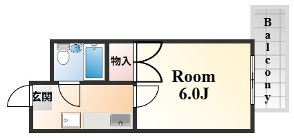ル・パレ旗塚の間取り