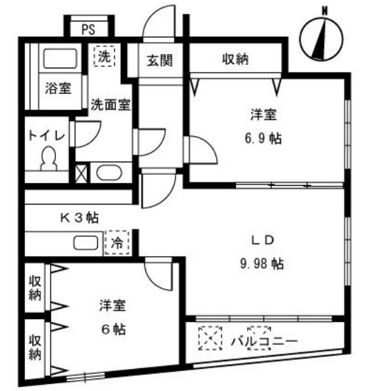 三鷹市上連雀９丁目の賃貸マンション