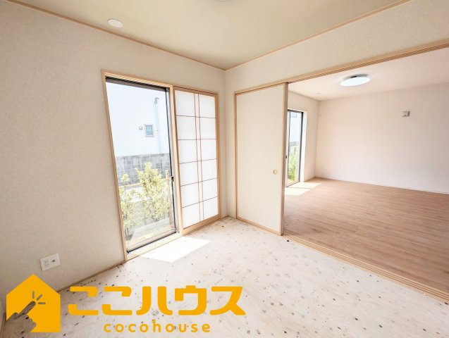宜野湾市嘉数2丁目　新築戸建て　全8棟　H号棟の和室|和室4.5帖

