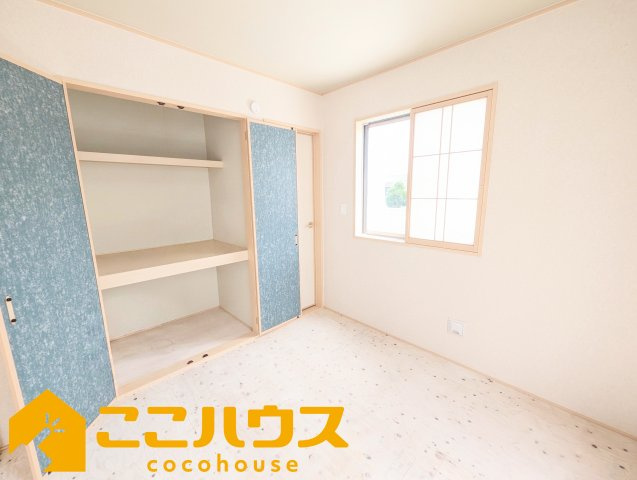 宜野湾市嘉数2丁目　新築戸建て　全8棟　H号棟の収納|和室4.5帖
