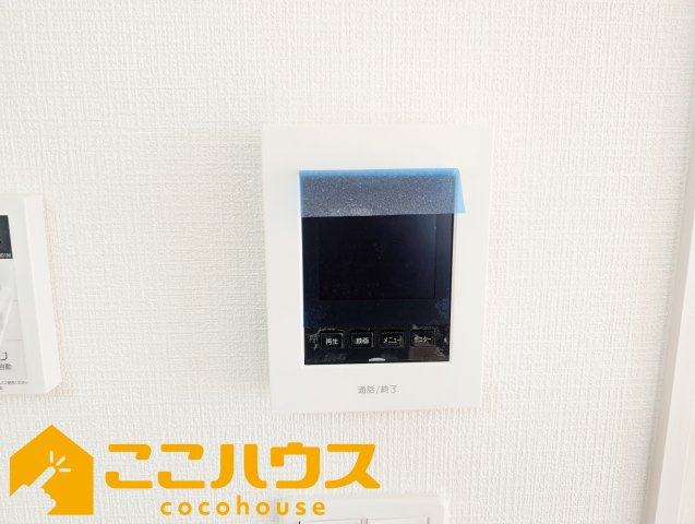 宜野湾市嘉数2丁目　新築戸建て　全8棟　H号棟のセキュリティ|録画機能付きTVインターホン
