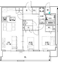 S-RESIDENCE博多駅東awesomeの間取り