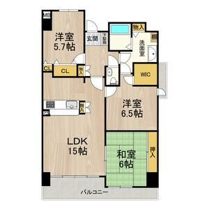 アーデンコート住吉川の間取り