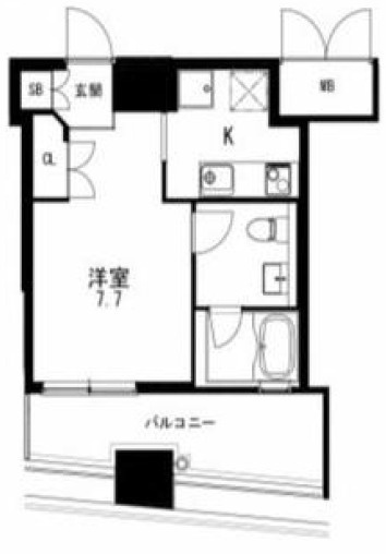神戸市東灘区深江北町３丁目の賃貸マンションの間取り