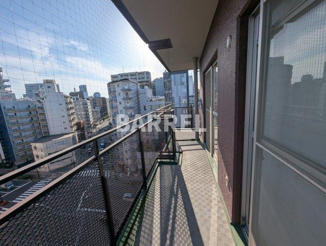 朝日プラザ新大阪のバルコニー