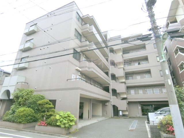 シティ・パルの外観|外観タイル張り　1993年2月築　RC鉄筋コンクリート造地上6階建て総戸数32戸の賃貸マンション　東京都大田区東糀谷4丁目　京浜急行本線大鳥居駅最寄り　シティ・パル