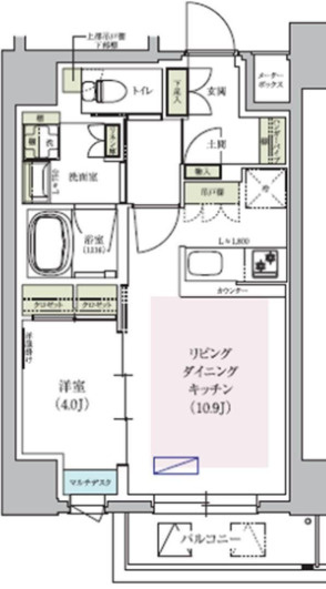 アーバネックス天満橋Southの間取り