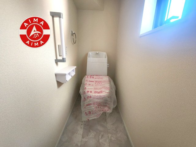 福岡市西区今宿東3丁目第18-1棟（1号棟）のトイレ|トイレ・ウォシュレット付。快適で衛生的な洗浄機能付温水シャワートイレです。