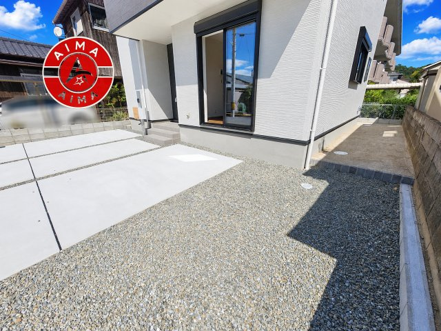 福岡市西区今宿東3丁目第18-1棟（1号棟）の庭|お庭で自由な時間を過ごせます。