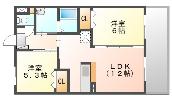 マーガレットAの間取り