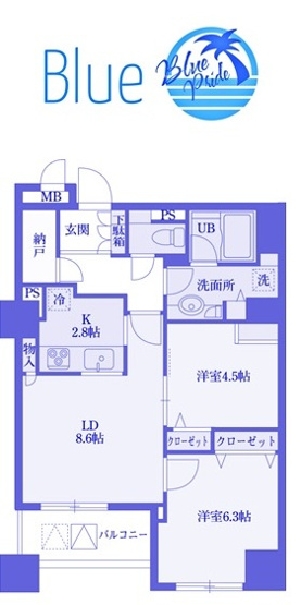 【間取り】 | ドゥーエ横浜駅前