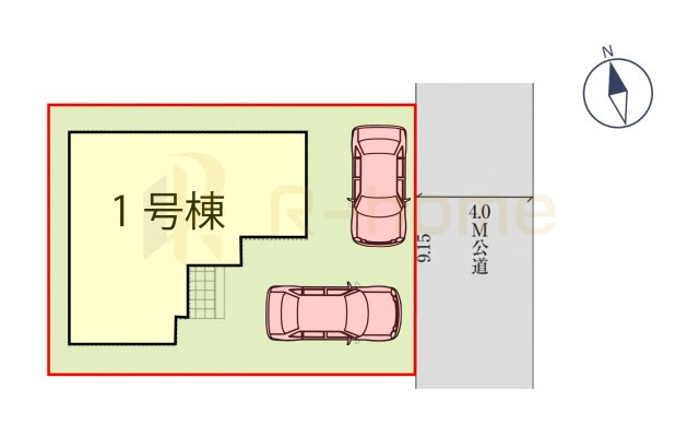 取手市百合ヶ丘5期　新築戸建て　1号棟の区画図|大きなお買い物だからこそ、メリット・デメリットを伝えさせて頂きます。
R-homeにお任せください♪