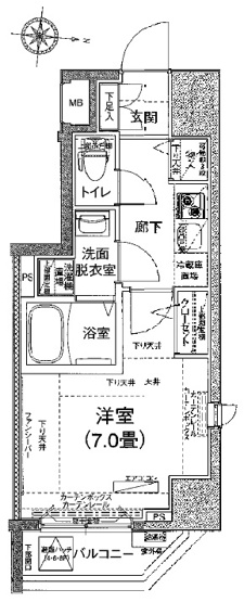 【間取り】 | アイル　カナーレ深川