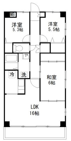 アクトヒルズ八千代Ⅱの間取り