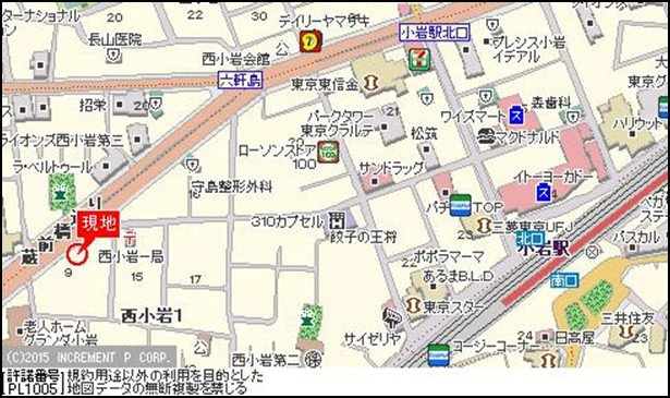 ＣＡＬＭ．ＫＯＩＷＡ　ＷＥＳＴの地図