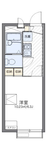 レオパレス若葉の間取り