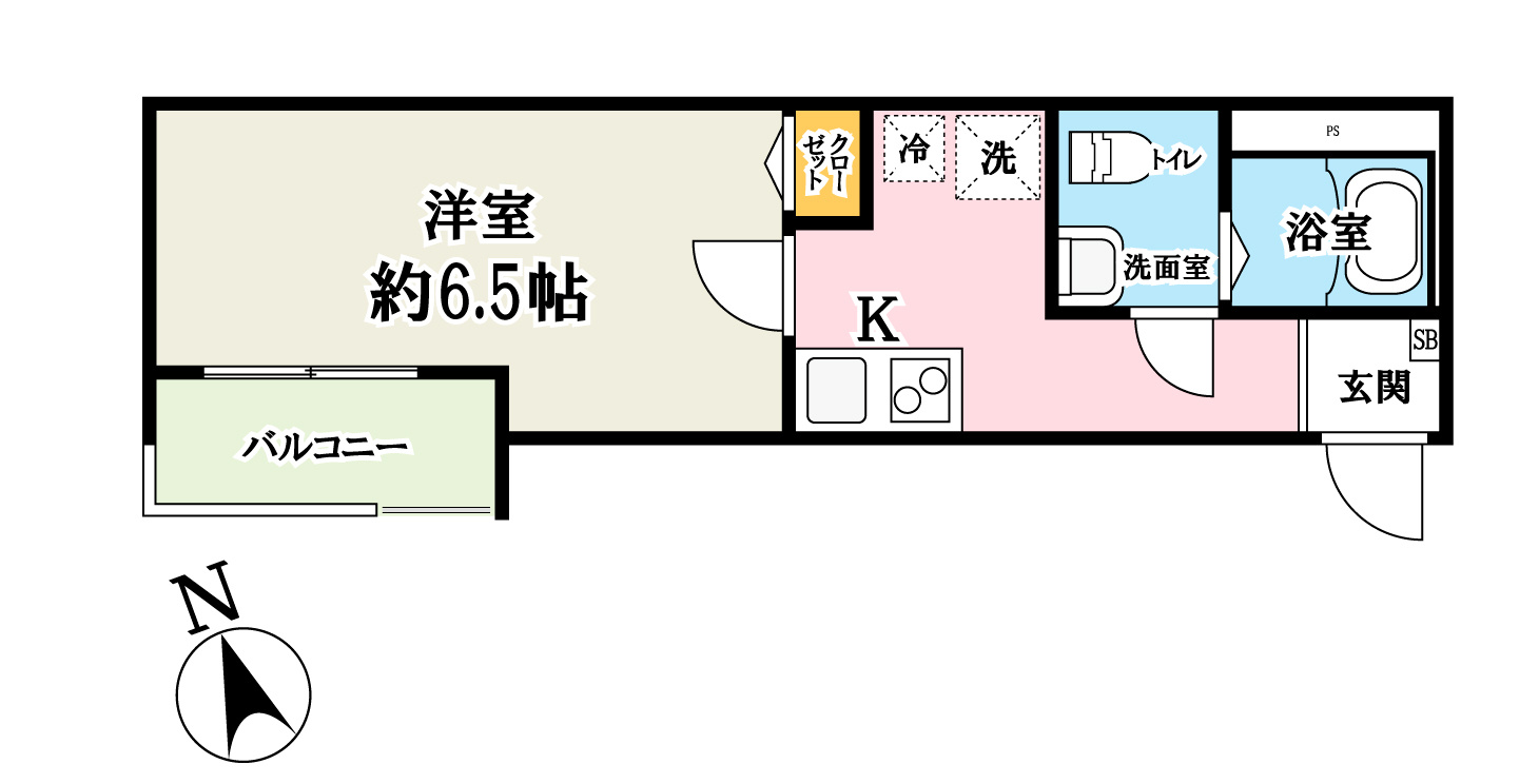 ウエストコート六町の間取り