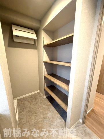 【中古マンション】前橋市南町　ダイヤモンドスクエア　508号室の収納|ランドリー収納付き