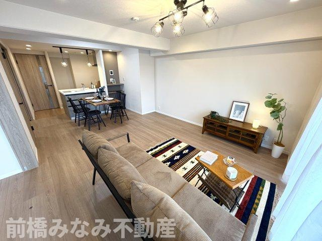 【中古マンション】前橋市南町　ダイヤモンドスクエア　508号室の居間・リビング|リビング16.9帖