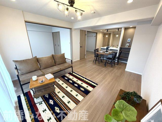 【中古マンション】前橋市南町　ダイヤモンドスクエア　508号室の居間・リビング|令和8年7月17日リノベーション完了