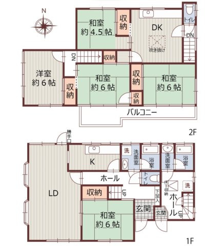 【間取り】 | 4LDKはリビングダイニングキッチンと4つの居室がある間取りで、大家族や二世帯住宅に最適。広々としたリビングで家族団らんを楽しみ、個室でプライベートな時間も確保でき、快適な生活を送ることができますよ。