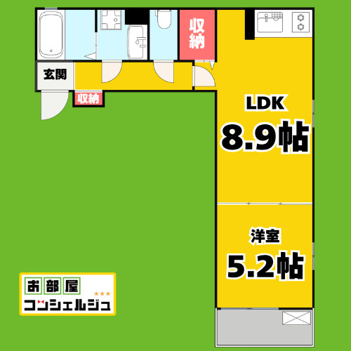 カーサ川前の間取り