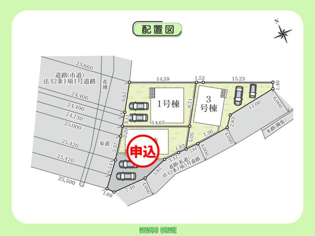 伊万里市脇田町-第1の区画図|■■分譲地全体配置図■■