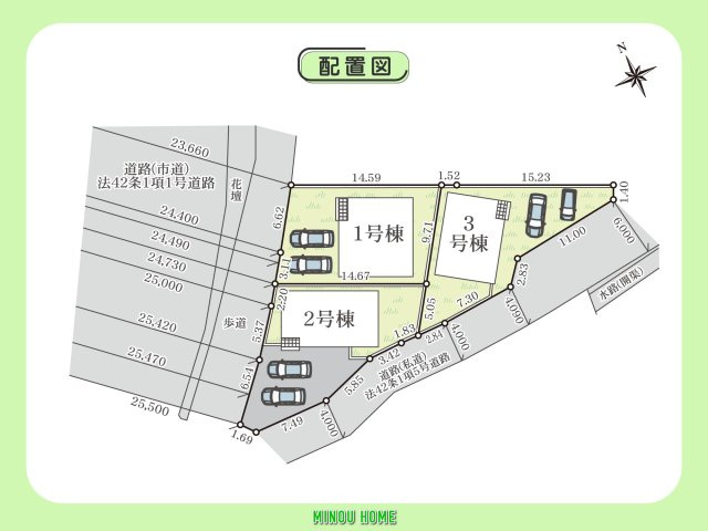 伊万里市脇田町-第1の区画図|■■分譲地全体配置図■■
