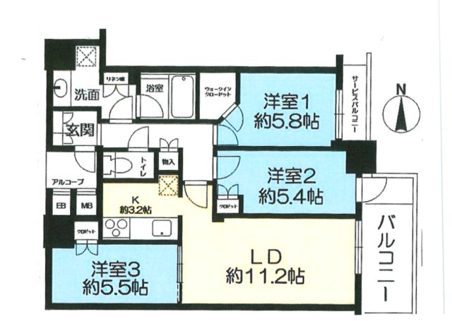 シエリアタワー千里中央の間取り