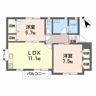 【間取り】 | ファミールアルファ Ａ棟