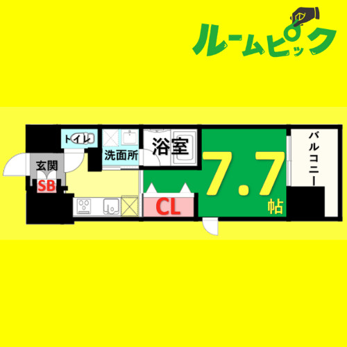 GRAND ESPOIR IZUMI　名古屋市賃貸　仲介手数料無料の間取り