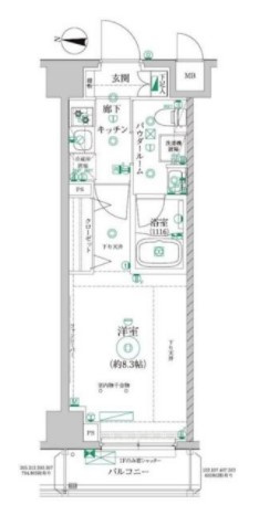 レアライズ清澄白河の間取り