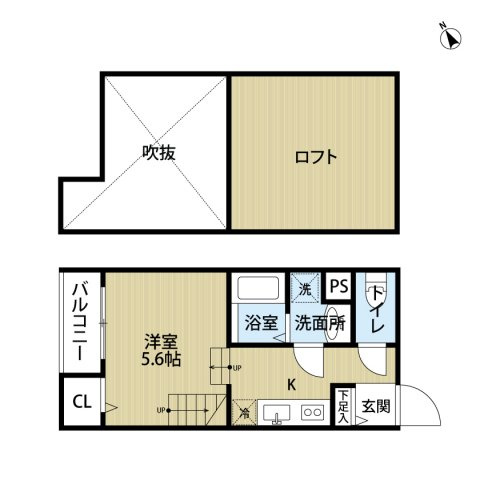Fy-style箱崎(エフワイスタイル箱崎)の間取り|使いやすい間取りです。