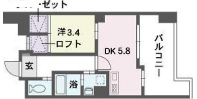 QREST博多東2(クレスト博多東2)の間取り|使いやすい間取りです。