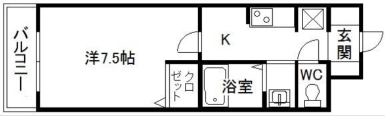 エクセレント比恵の間取り|使いやすい間取りです。
