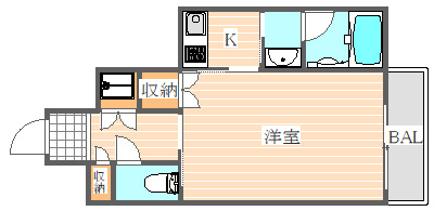 プライムアーバン博多東の間取り|使いやすい間取りです。
