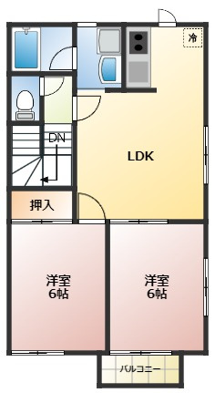 シャン・ルテⅠの間取り