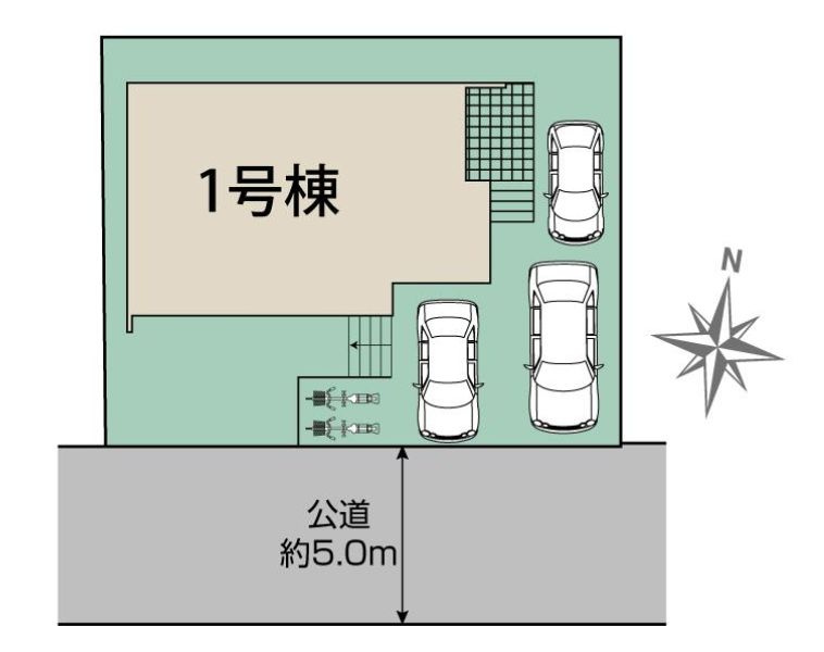 綾瀬市綾西１丁目新築戸建て　１号棟の区画図|区画図「綾瀬市綾西1丁目新築戸建て」
