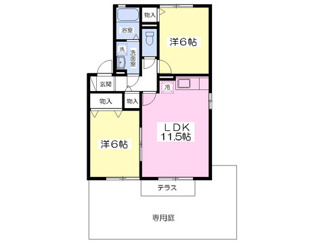 １Ｆ角部屋で専用庭がありますよ♪