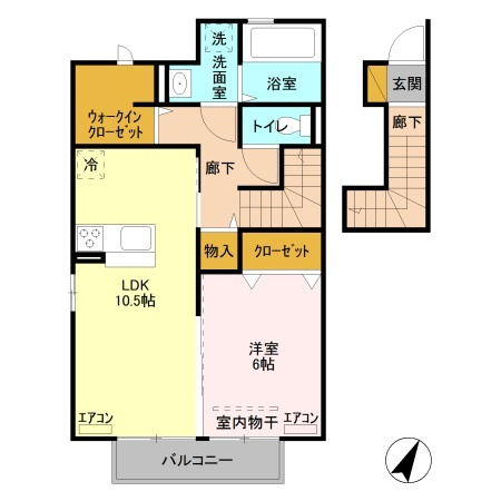 ドムスレジーナ　Ｂの間取り