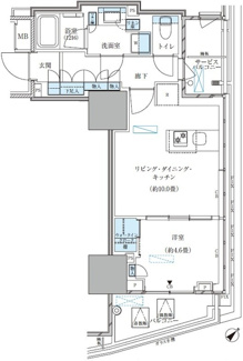 【間取り】 | パークアクシス五反田スカイタワー