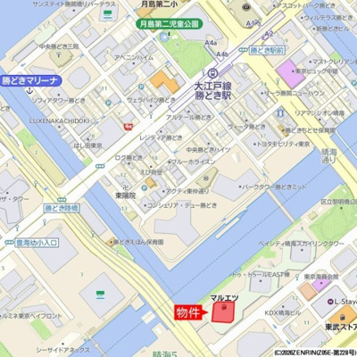 【地図】 | ドゥ・トゥール　ウエスト棟